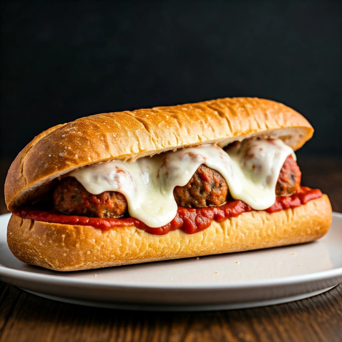 Meatball Sub Sandwiches on Garlic Bread