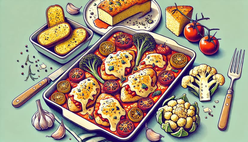 Baked Fontina & Tomato Chicken