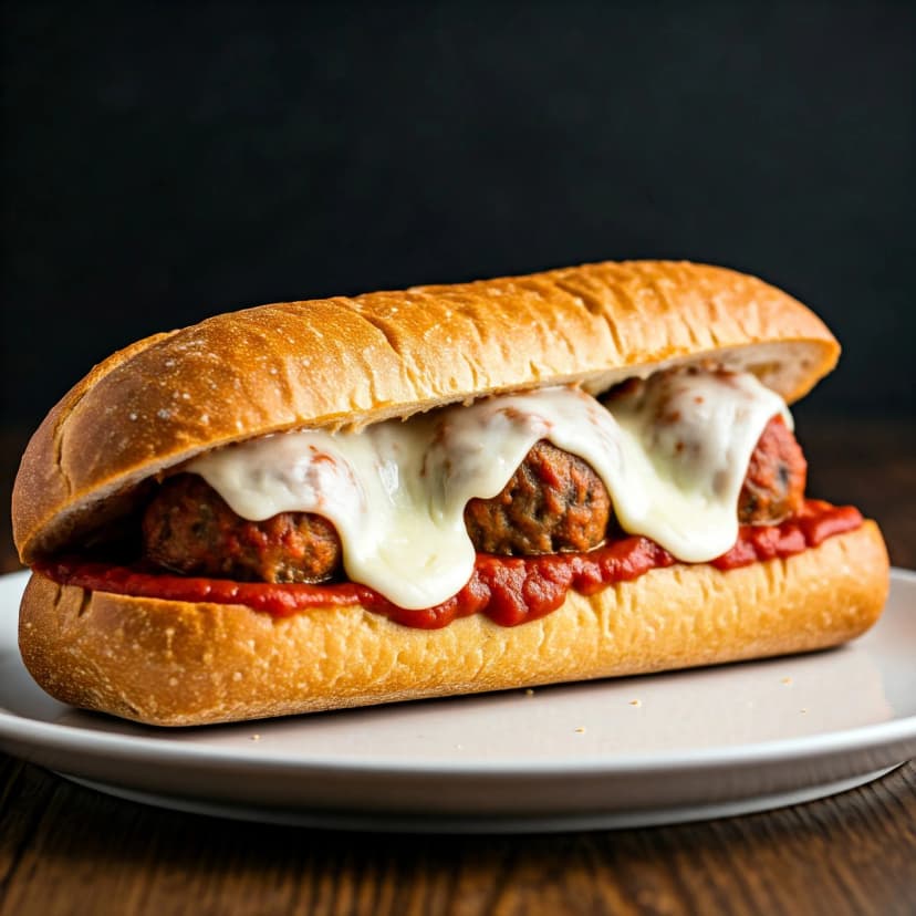 Meatball Sub Sandwiches on Garlic Bread